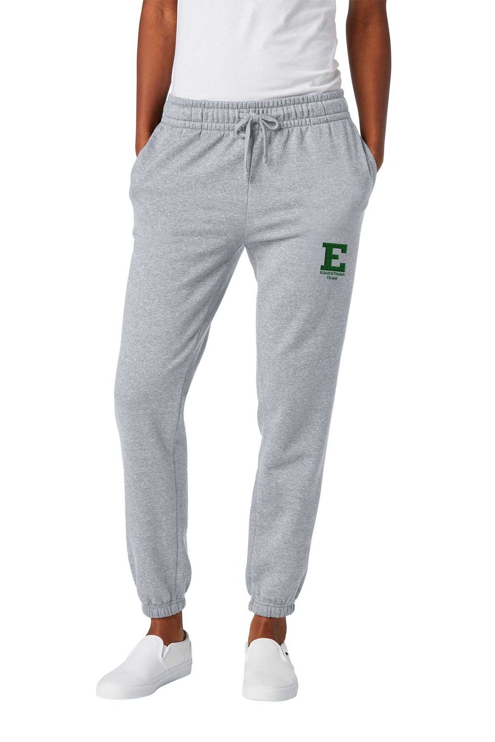 District Ladies' Fleece Jogger - Light Heather Grey
