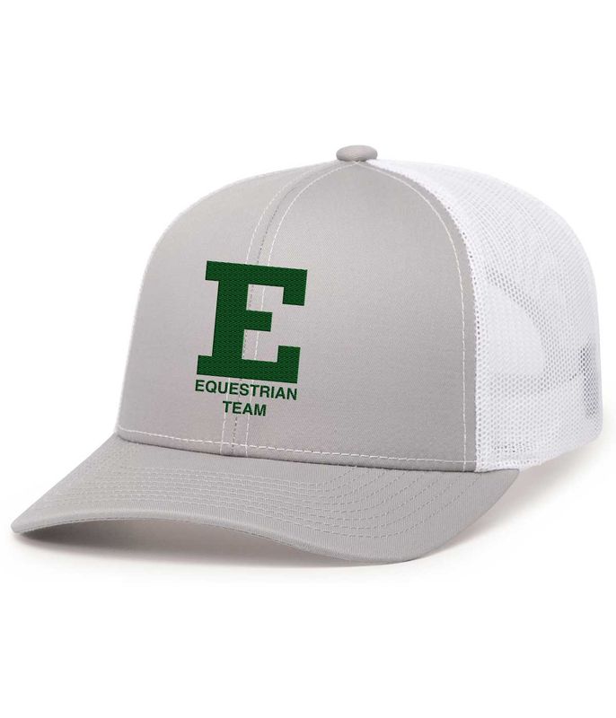 Trucker Snapback Cap - Dark Green/White/Dark Green, Silver/White/Silver