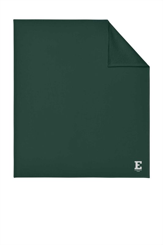 Port & Co Core Fleece Sweatshirt Blanket - Dark Green, Athletic Heather