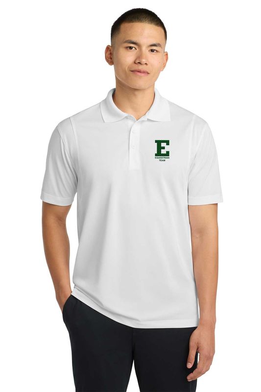 Men's Short Sleeve Polo - Forest Green, White