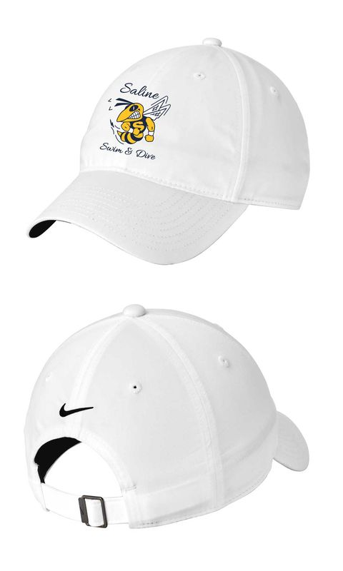 Nike Unstructured Twill Cap-White- SCRIPT LOGO