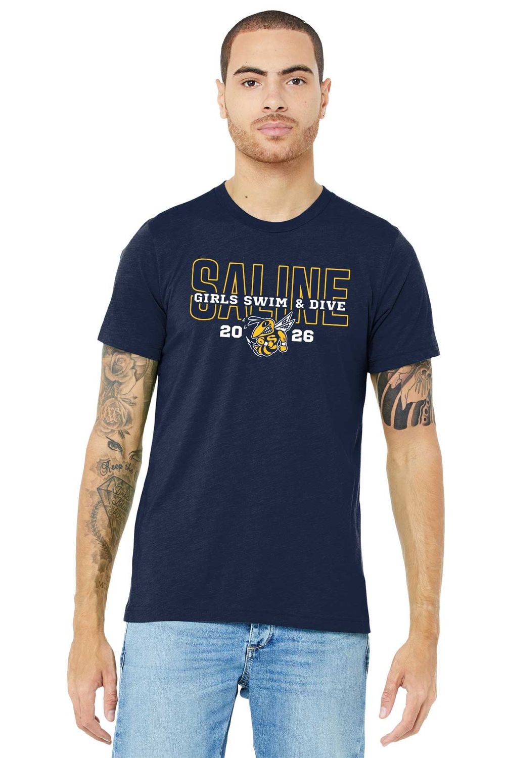 Adult Triblend Soft Short Sleeve Tee Shirt (Left Chest)- Solid Navy, Athletic Grey, Solid White GIRLS 2026 Adult Triblend Soft Short Sleeve Tee Shirt (Left Chest)- Solid Navy, Athletic Grey, Solid White GIRLS 2026