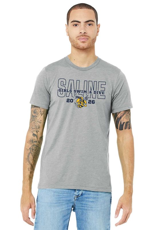 Adult Triblend Soft Short Sleeve Tee Shirt (Left Chest)- Solid Navy, Athletic Grey, Solid White GIRLS 2026