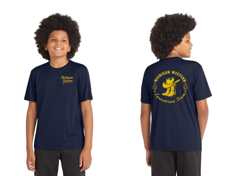 Youth Performance Short Sleeve T - Navy
