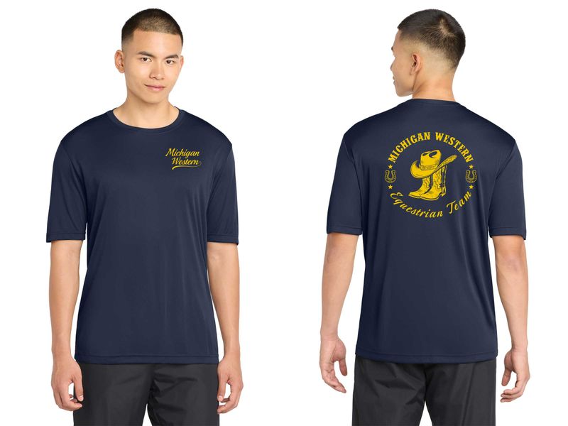 Adult Short Sleeve Performance Tee - Navy