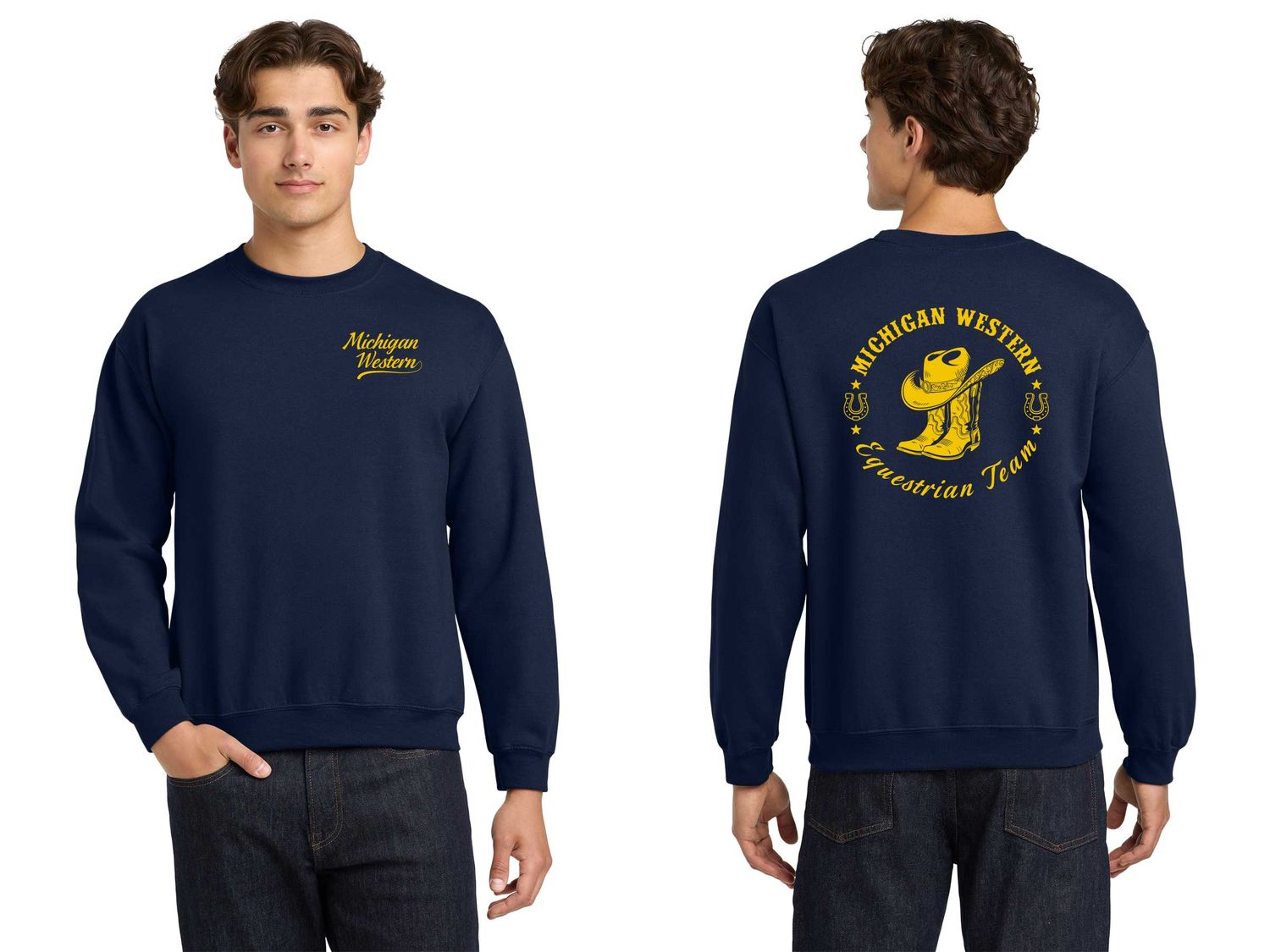 Adult HeavyBlend Crewneck Sweatshirt - Navy Adult HeavyBlend Crewneck Sweatshirt - Navy