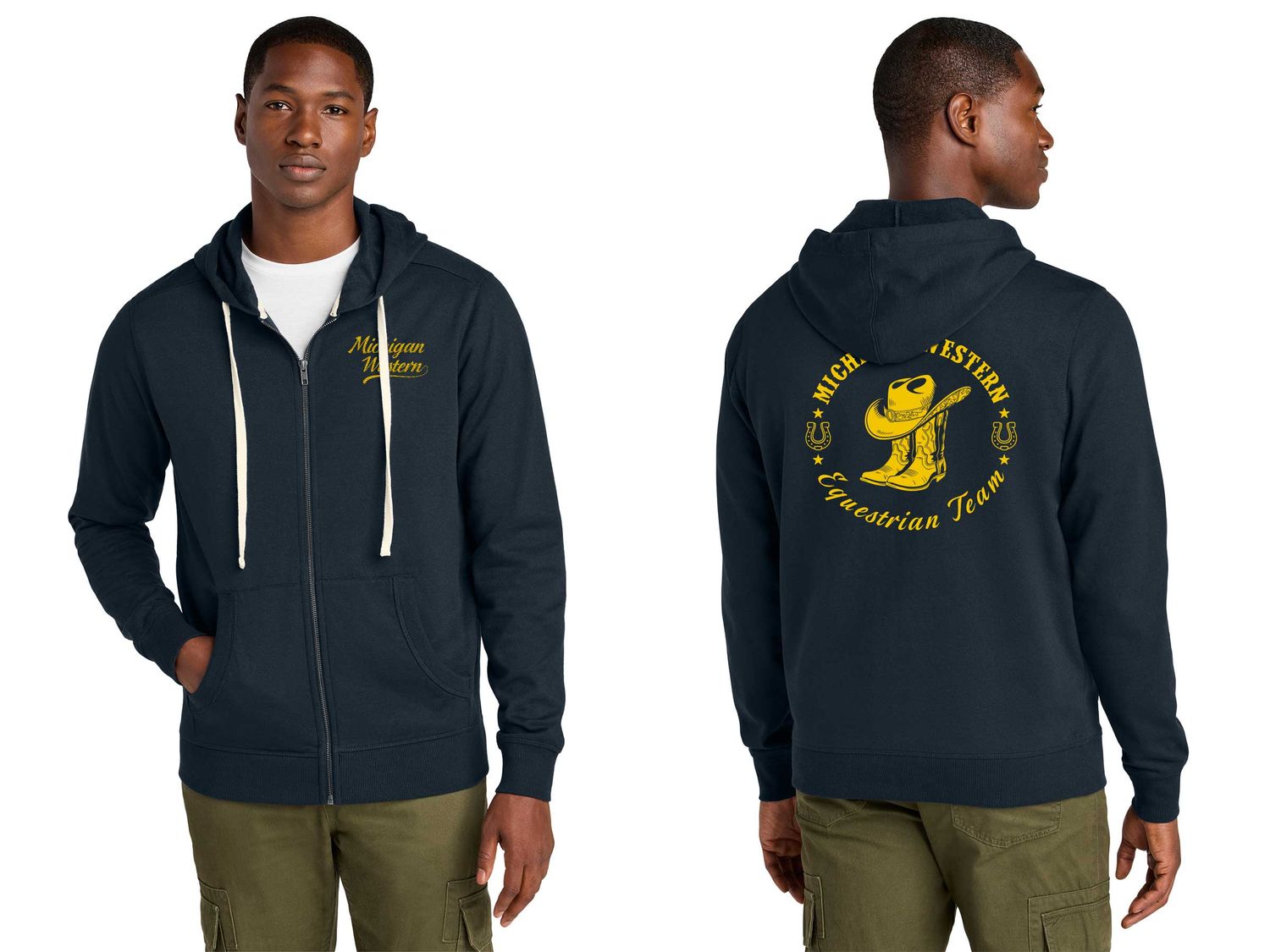 Unisex District Re-Fleece Full-Zip Hoodie - Navy Unisex District Re-Fleece Full-Zip Hoodie - Navy