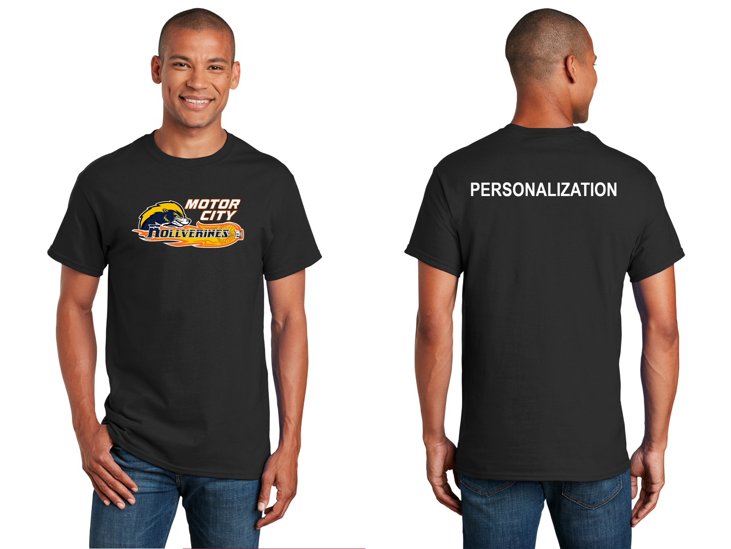 MOTOR CITY ROLLVERINES - Soft Cotton Short Sleeve T-Shirt (Youth sizes available) - Black