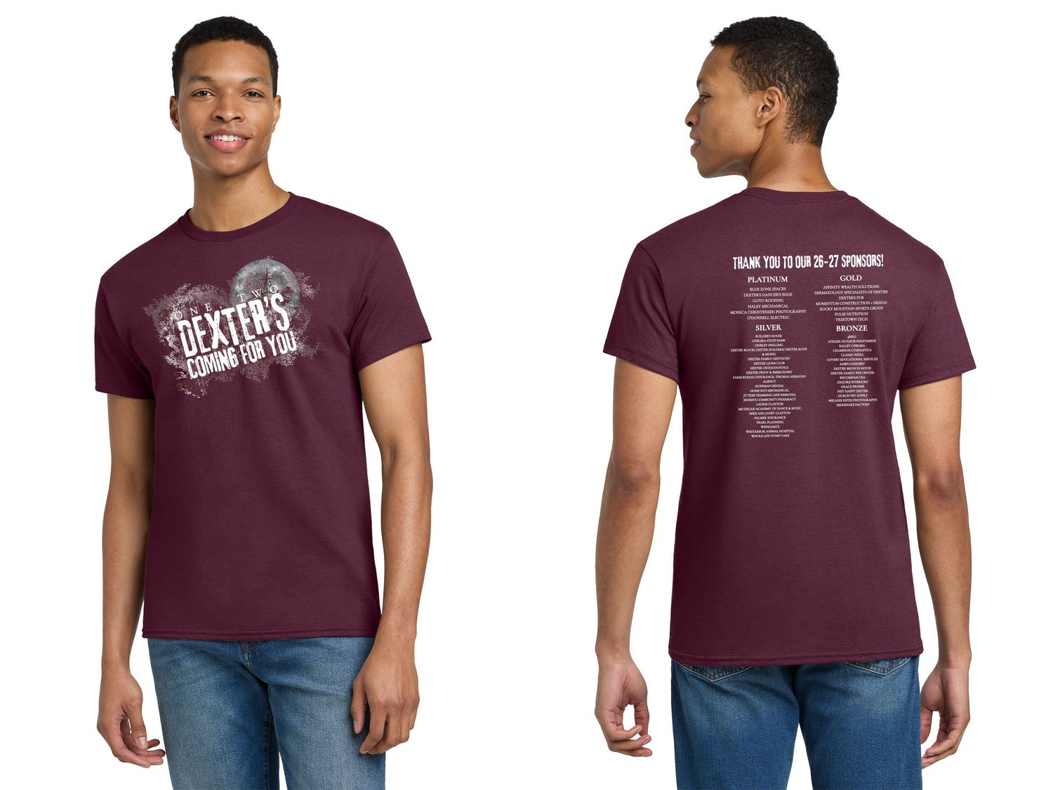 Adult Cotton T-Shirt - Maroon