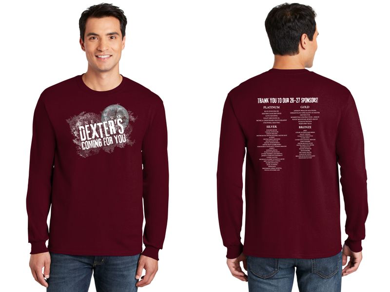 Adult Basic Cotton Long Sleeve T-Shirt - Maroon