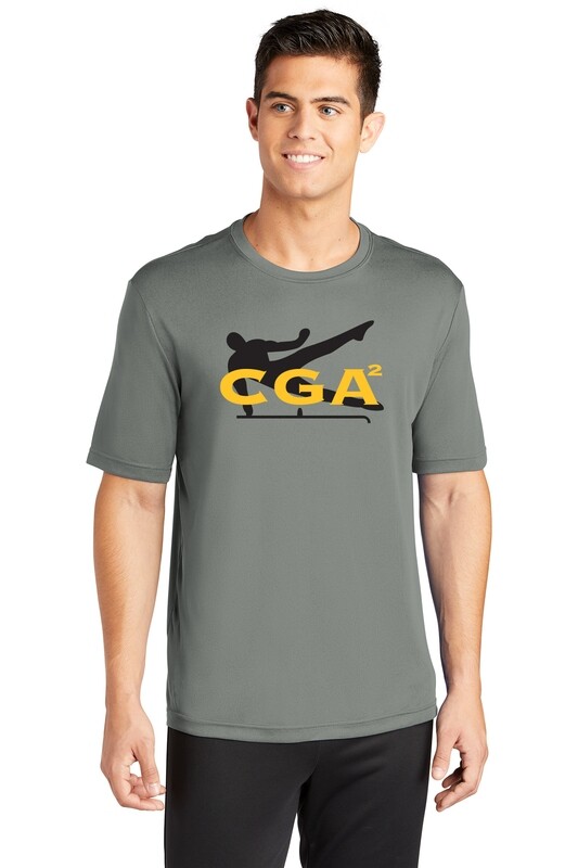 Unisex Short Sleeve Performance Tee-Black Or Grey