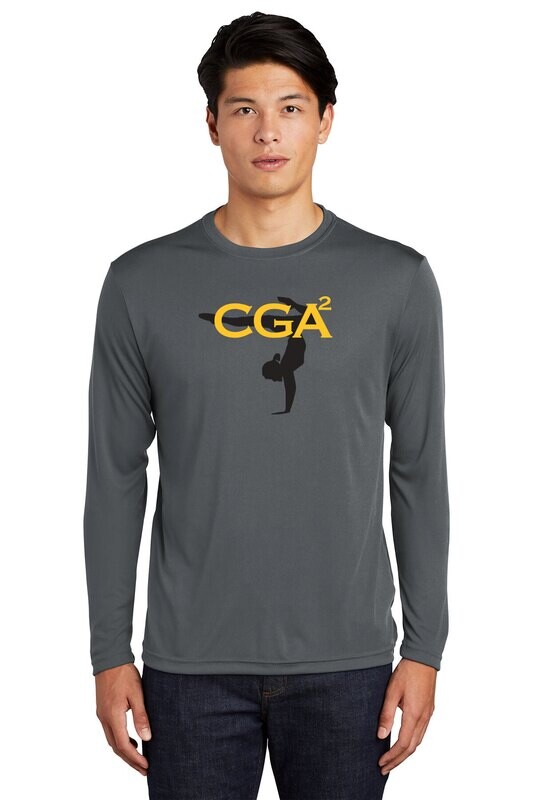 Long Sleeve Performance T-shirt-Black/Dk Grey