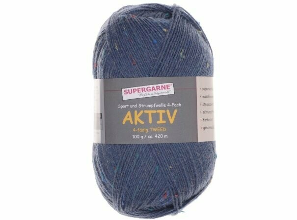 Custom Sock - Irish Blue Tweed