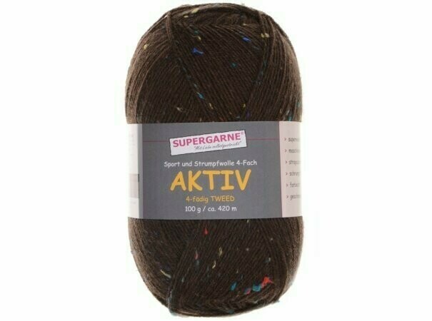 Custom Sock - Brown Tweed