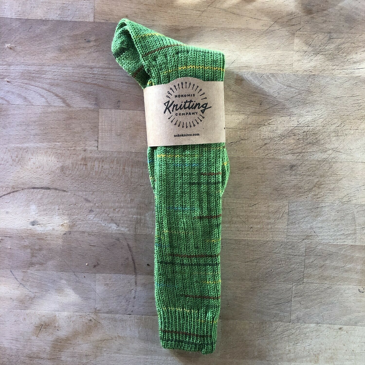 Woman's Tall Socks Size 6 to 7 - Green Restpaket
