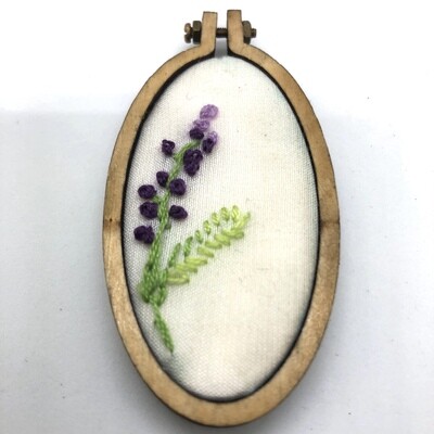 Mini Delicate Flowers - Embroidered Magnet