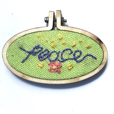 Field of Peace - Embroidered Magnet