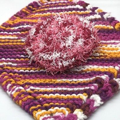 Washcloth & Scrubbie Set - Standout Pink and Orange Washcloth & Scrubbie Set - Standout Pink and Orange
