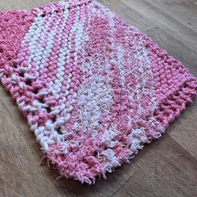Cotton Combo Scrubbie Washcloth - Lovely Pinks