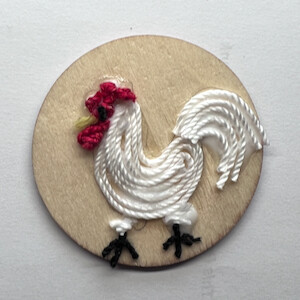 Rooster Magnet - Yarn Art 2
