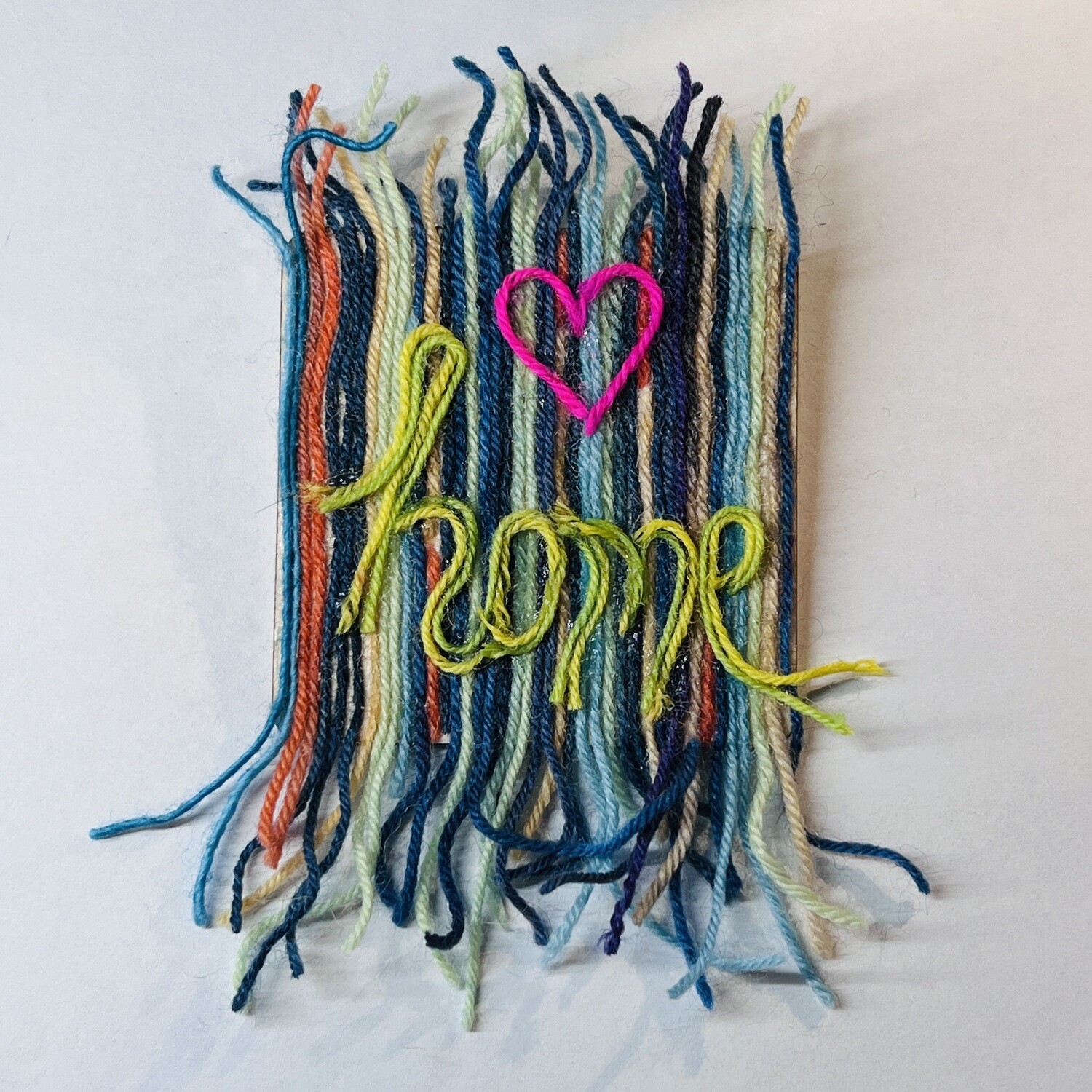 Home Wall Hanging - Yarn Art 3x5