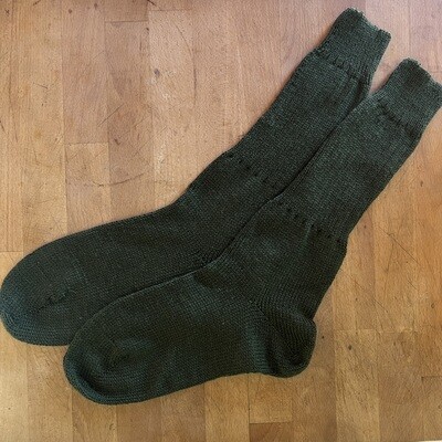 Men's Crew Sock Size 9-10 Forest Hunter Green