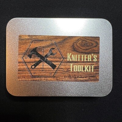Knitter's Toolkit - Rustic Tools - Metal Box