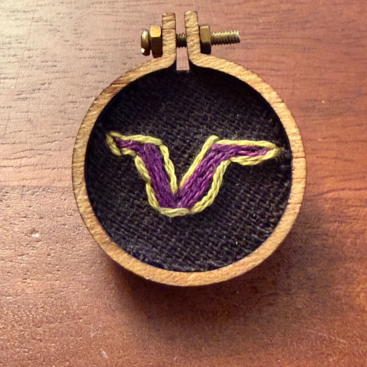 Vikings V - Mini Embroidered Pin