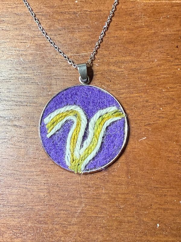 Purple Pride Vikings Necklace