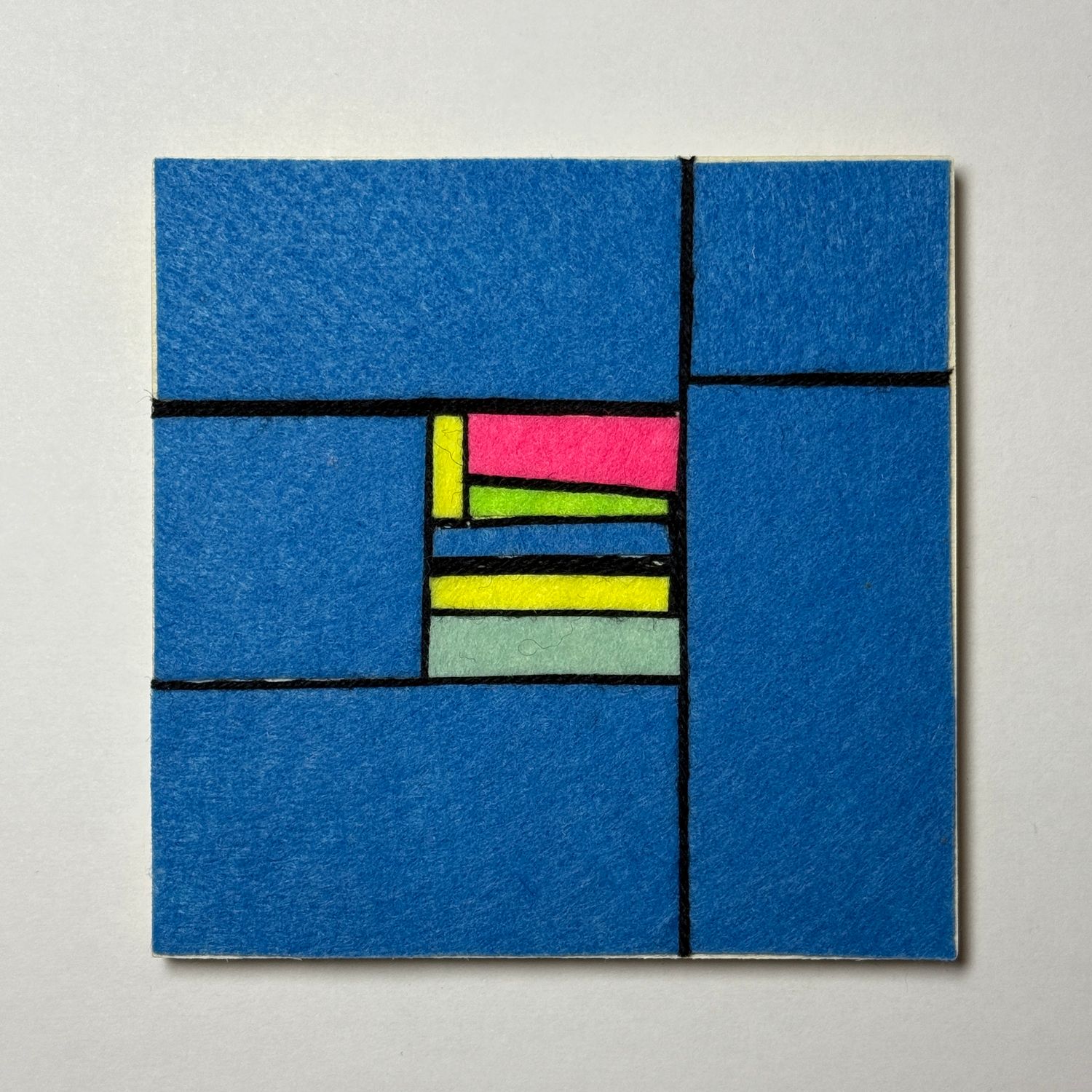 Abstract Blue and Neons - Yarn Revival