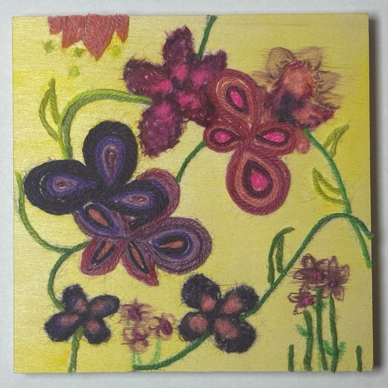 Pinks And Purples Flowers - Yarn Revival