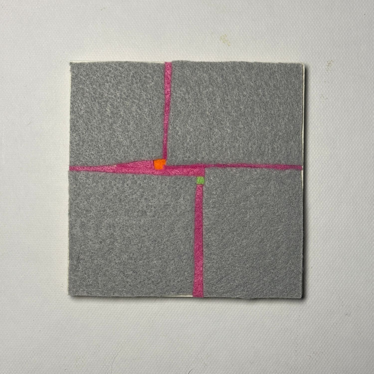 Abstract Neutral Gray with a Touch of Neons - Yarn Revival