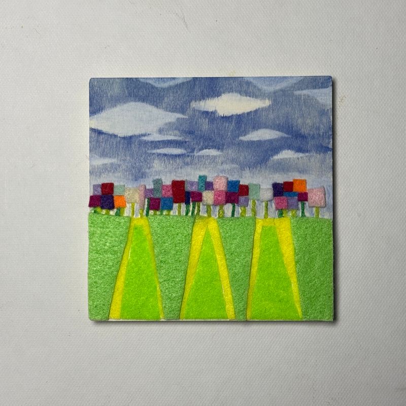 Abstract Island Landscape - Yarn Revival