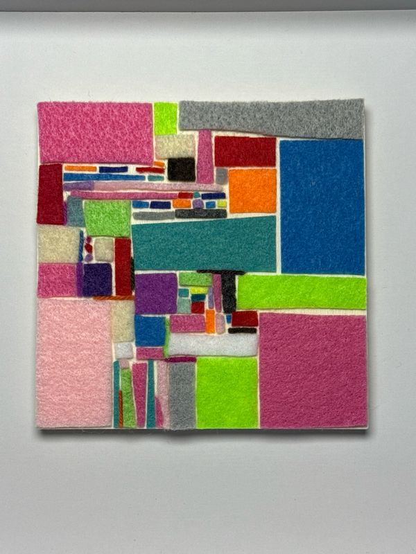 Abstract Pinks, Purples, Grays, Blues and Neons - Yarn Revival