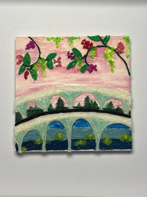 Abstract Bridge Landscape - Yarn Revival