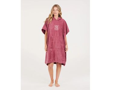Protest Poncho coral red