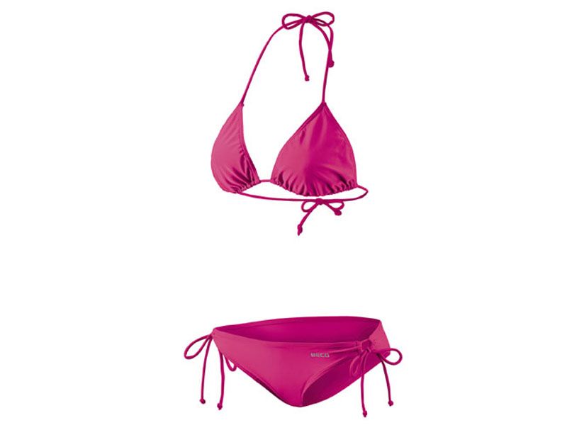 Bikini triangel roos