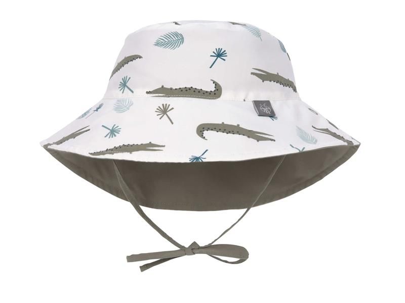 Lassig Uv hoedje crocodille white