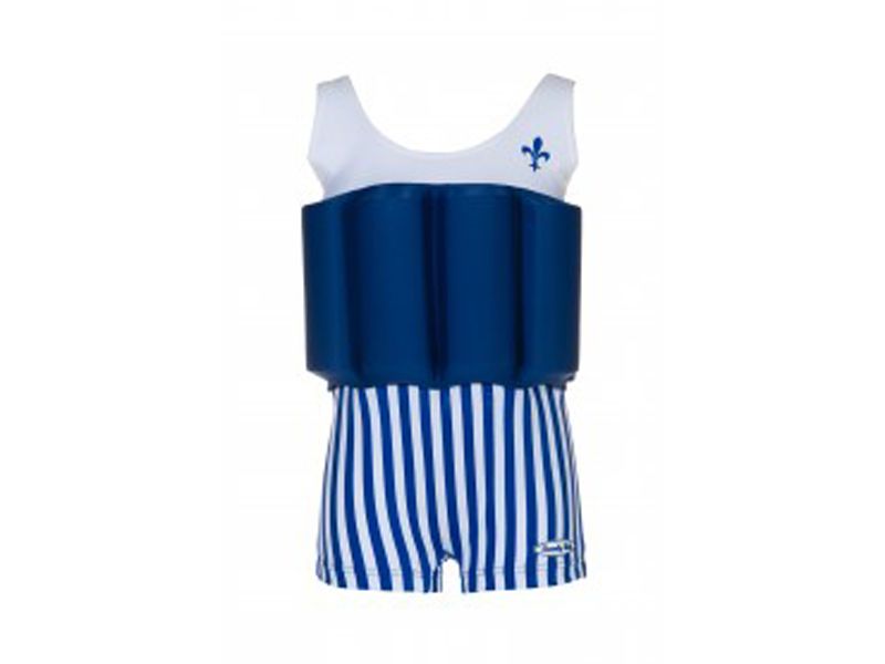 beverley kids drijf-zwempakje blauw -streepjes