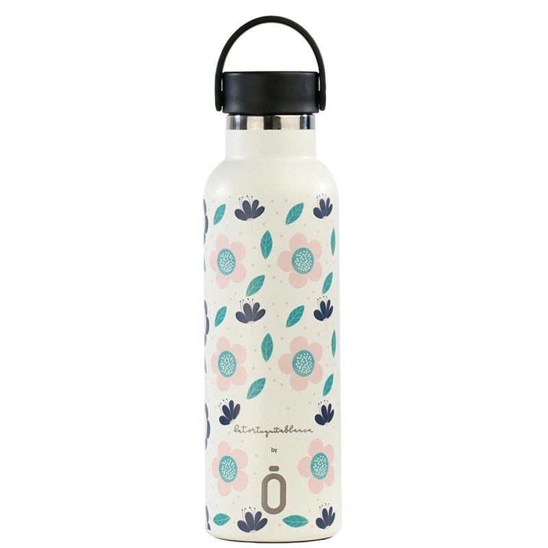 Runbott bottle blanca flores 600ml