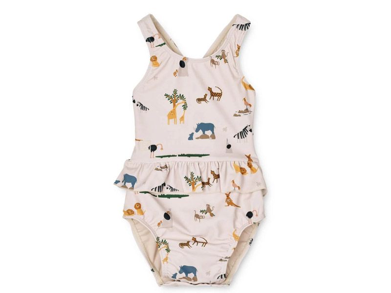 Badpak animals met drukknopen