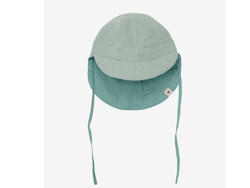 Mousseline zomerhoed mint groen