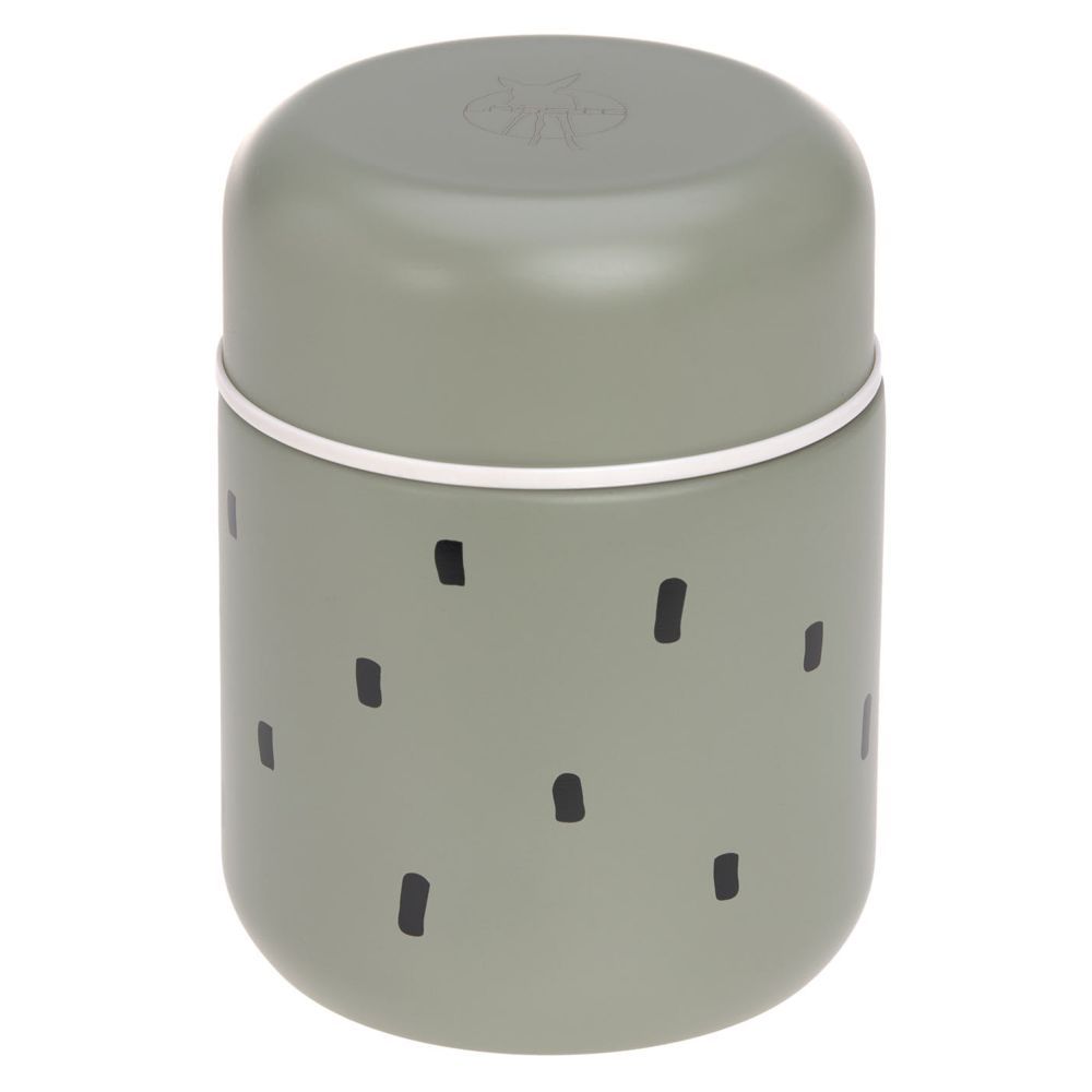 Food jar happy prints light olive