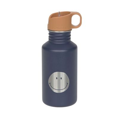 Stainless steel fles smiley navy 500ml