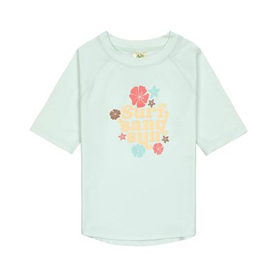 Lassig UV Zwemshirt KM flower sea foam