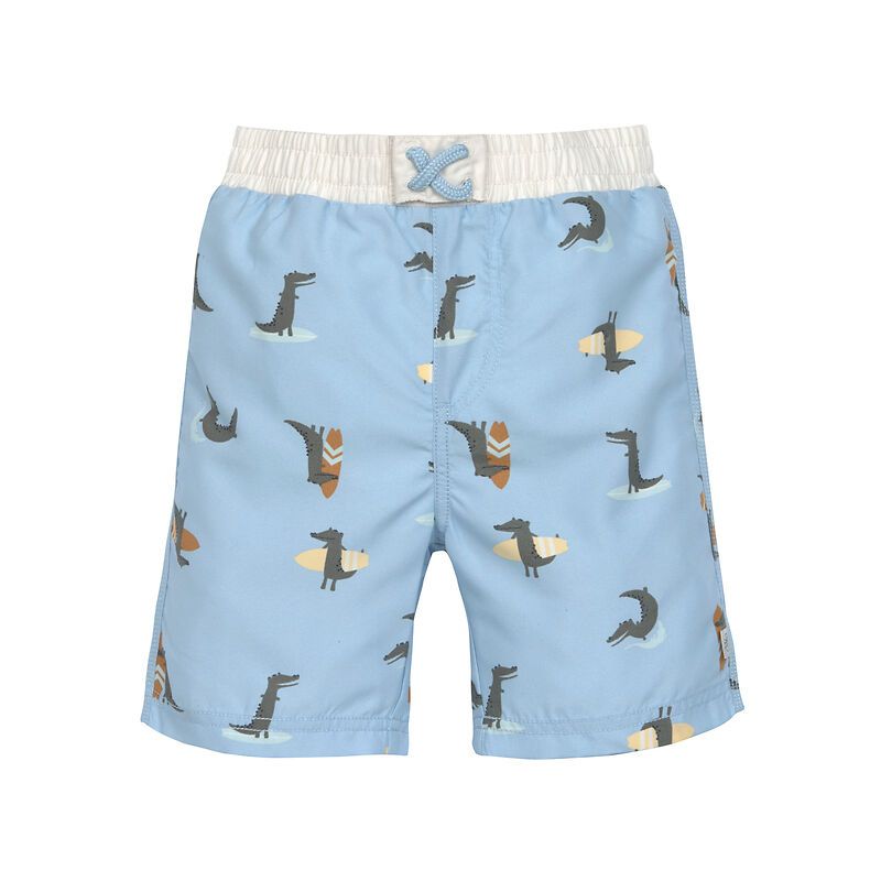 Lassig Zwempamper board short crocodile sky bleu