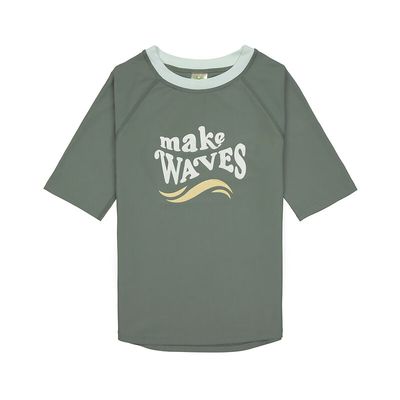 Lassig UV Zwemshirt KM make waves deep olive