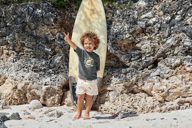 Lassig UV Zwemshirt KM make waves deep olive