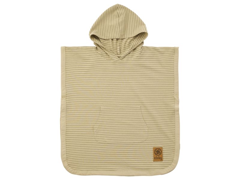 Poncho olive stripes UPF 50+ Uv beschermend