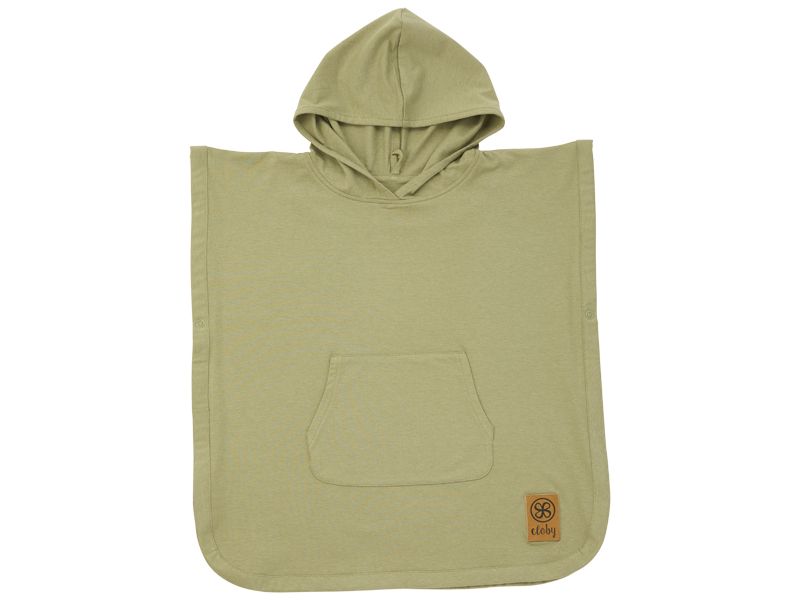 Poncho olive green UPF 50+ Uv beschermend